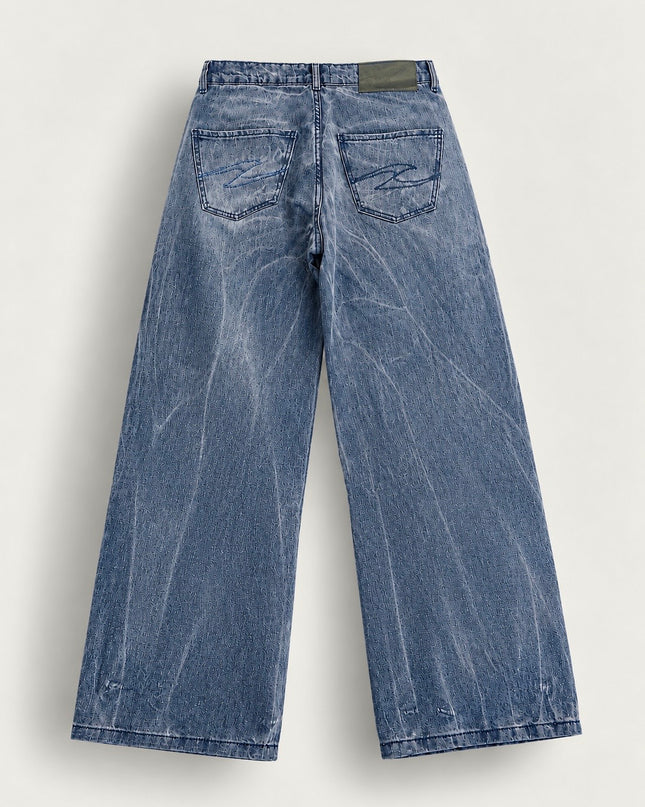 Cloud denim pants