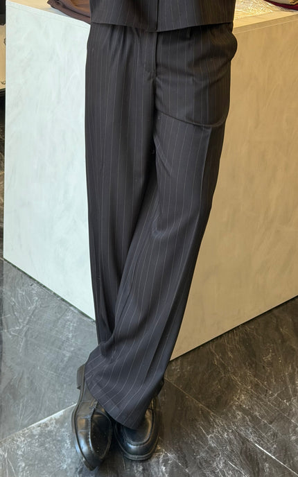 Pantalone Santiago - Nero Gessato