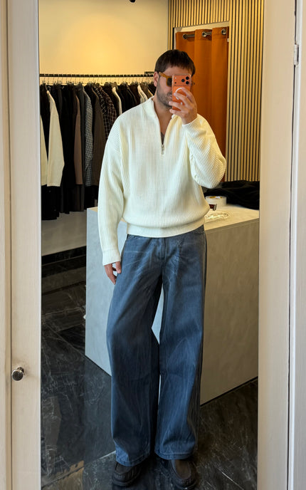 Cloud denim pants