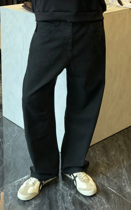 Wide denim - Nero