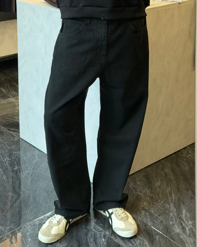 Wide denim - Nero