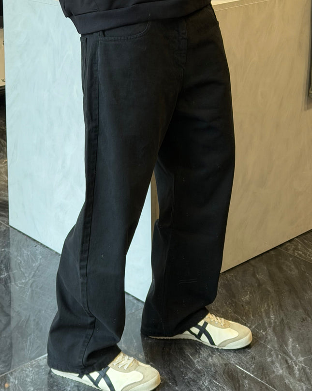 Wide denim - Nero