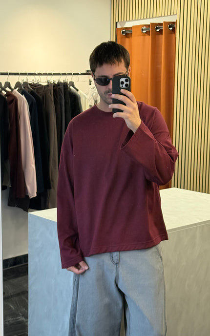 Perfect Longsleeve -Bordeaux