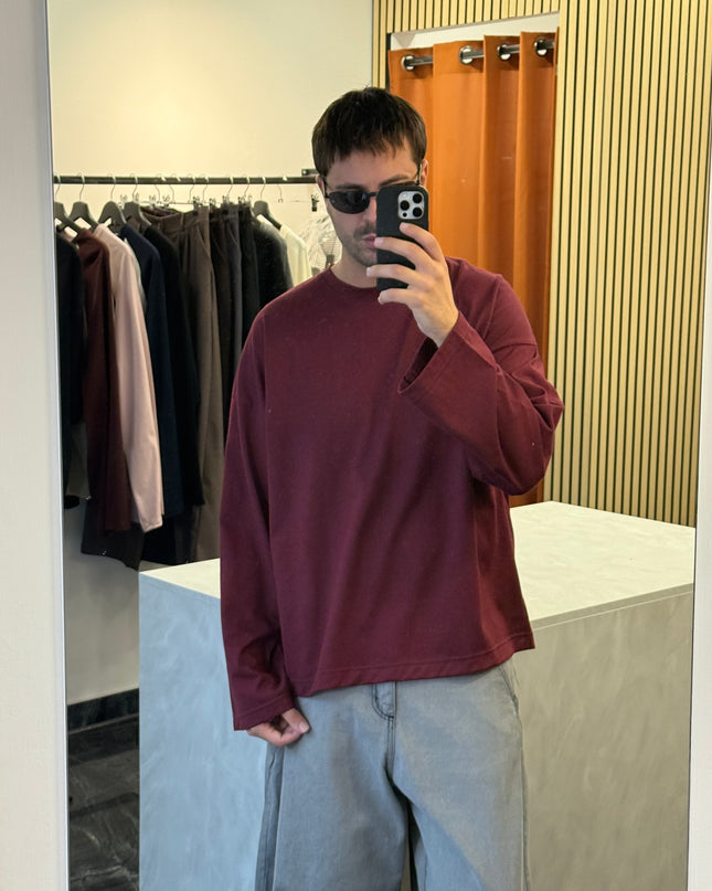 Perfect Longsleeve -Bordeaux