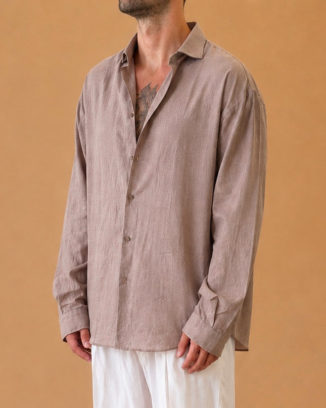 CAMICIA OVERSIZE IN LINO