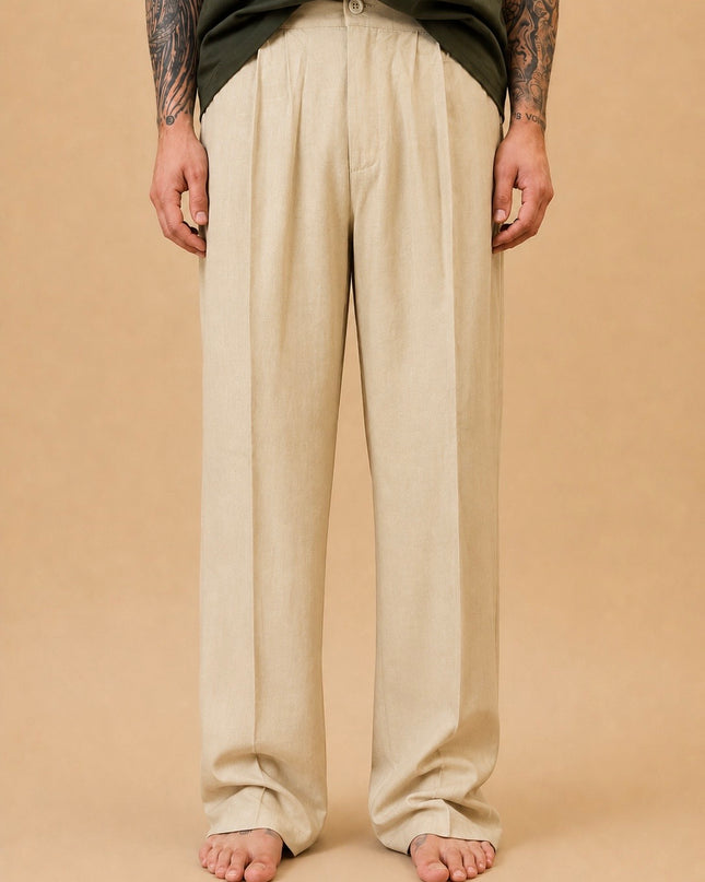 PANTALONE SANTIAGO PREMIUM IN LINO
