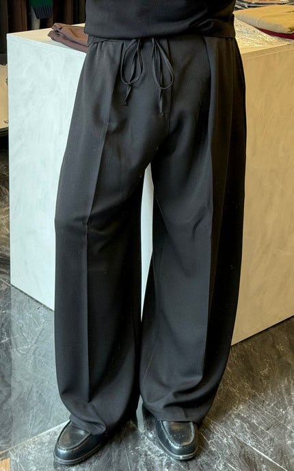 Pantalone con coulisse molto ampio -Nero