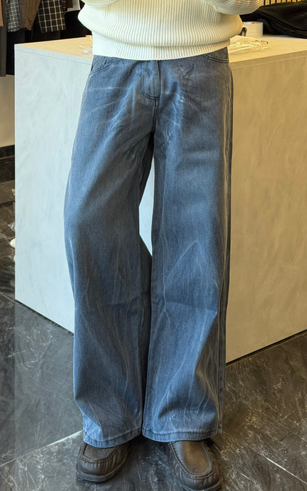Cloud denim pants
