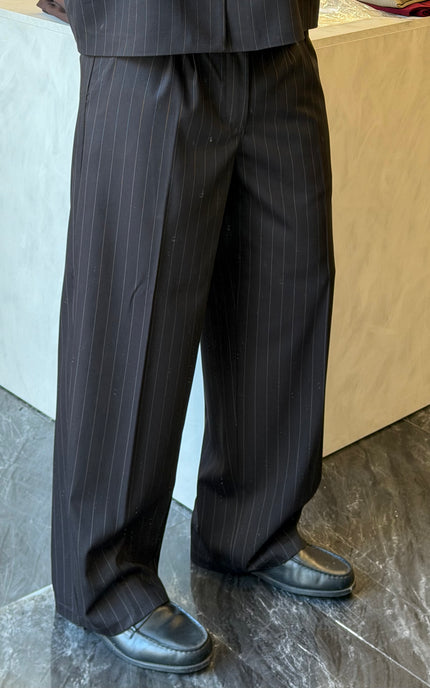 Pantalone Santiago - Nero Gessato