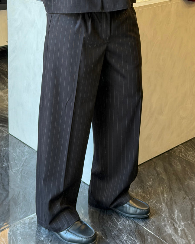 Pantalone Santiago - Nero Gessato