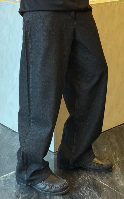 Jeans baggy fit lavaggio 0 nero