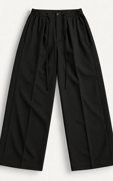 Pantalone con coulisse molto ampio -Nero