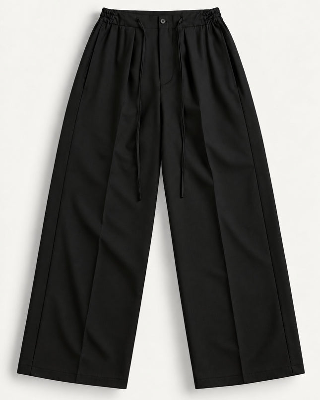 Pantalone con coulisse molto ampio -Nero