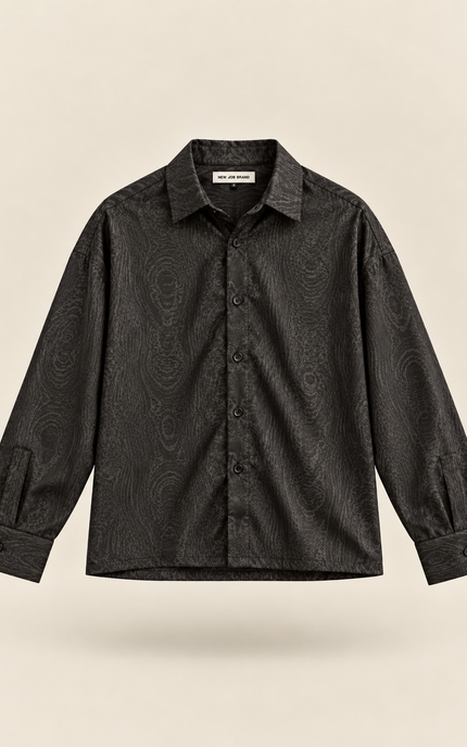 Camicia fluida fantasia squamata