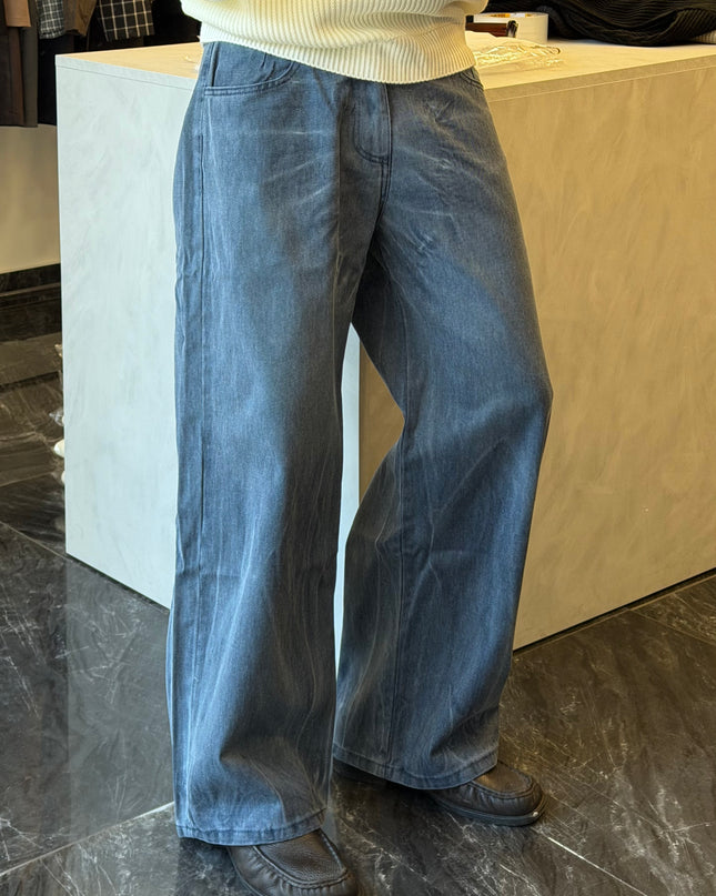 Cloud denim pants