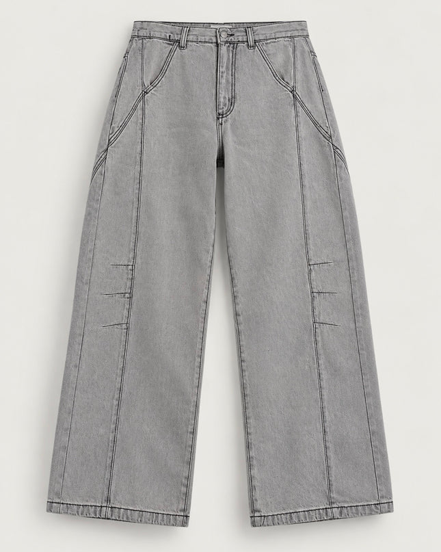 Jeans balloon fit light grey