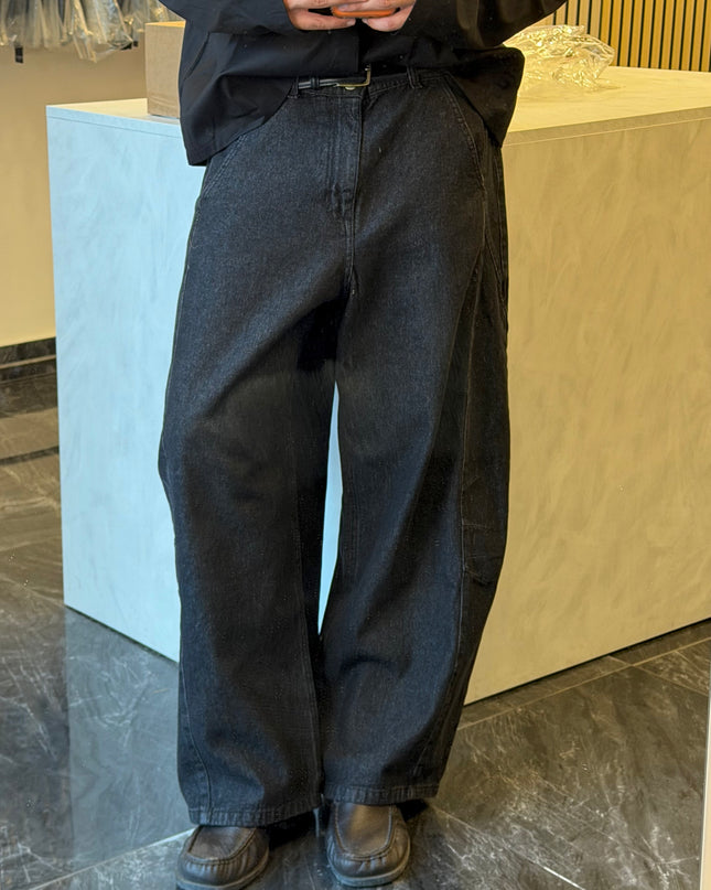 Jeans balloon fit lavaggio 0 nero