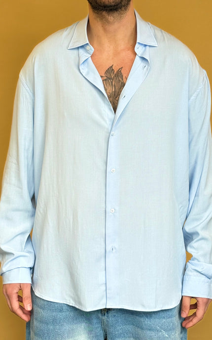 CAMICIA OVERSIZE IN VISCOSA