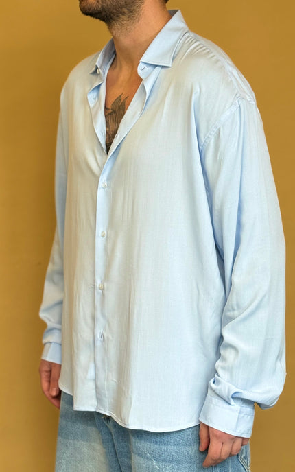 CAMICIA OVERSIZE IN VISCOSA