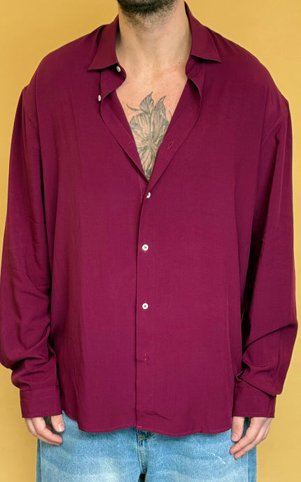 CAMICIA OVERSIZE IN VISCOSA