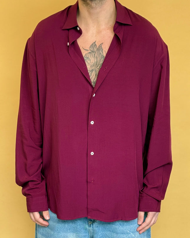 CAMICIA OVERSIZE IN VISCOSA