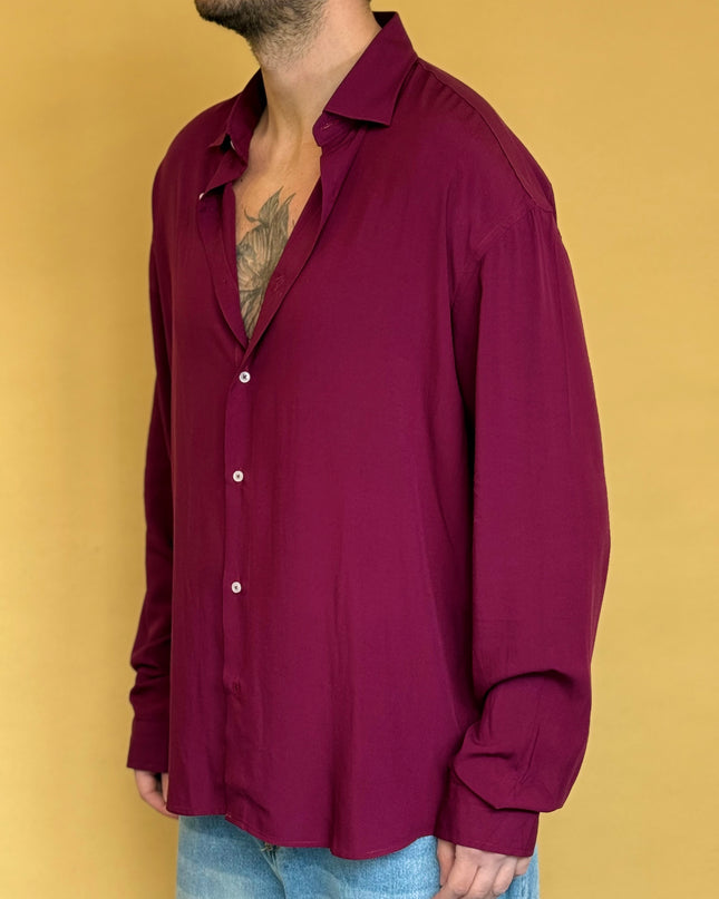 CAMICIA OVERSIZE IN VISCOSA