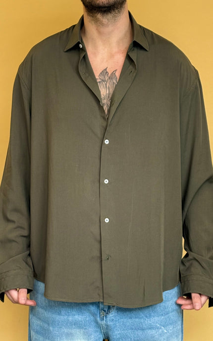 CAMICIA OVERSIZE IN VISCOSA