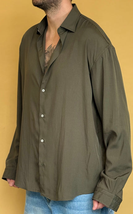 CAMICIA OVERSIZE IN VISCOSA