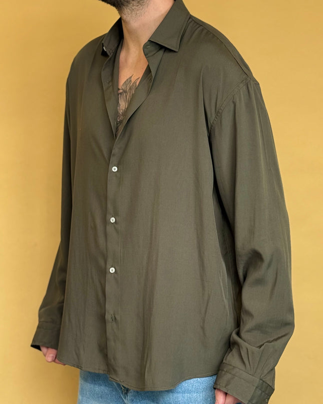 CAMICIA OVERSIZE IN VISCOSA