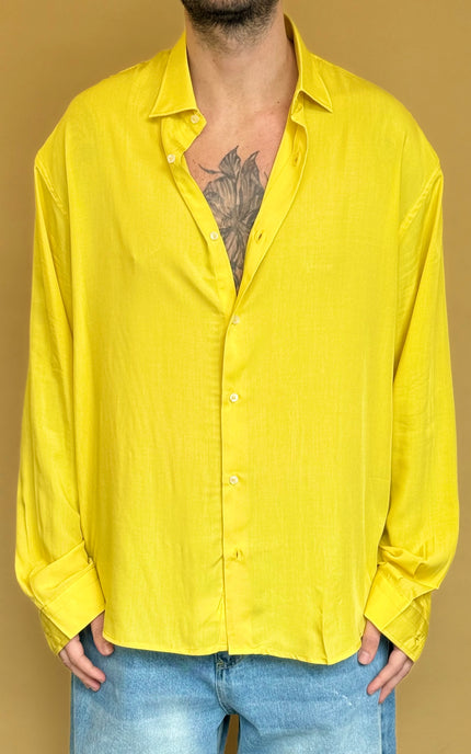 CAMICIA OVERSIZE IN VISCOSA