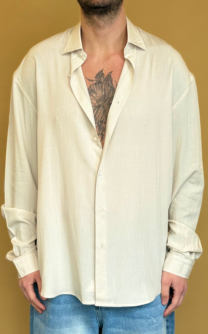 CAMICIA OVERSIZE IN VISCOSA