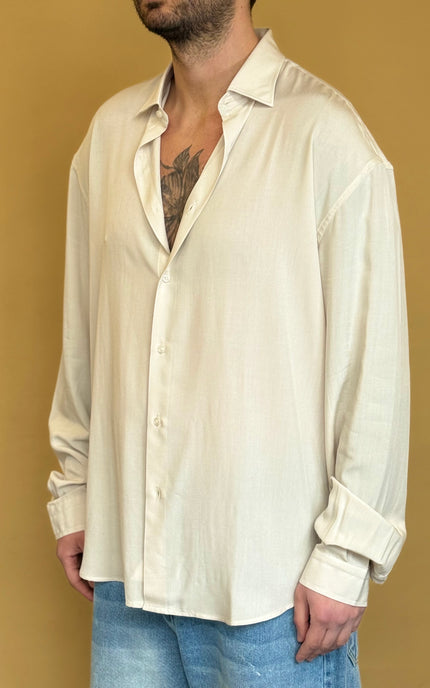CAMICIA OVERSIZE IN VISCOSA