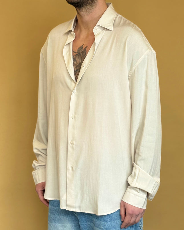 CAMICIA OVERSIZE IN VISCOSA