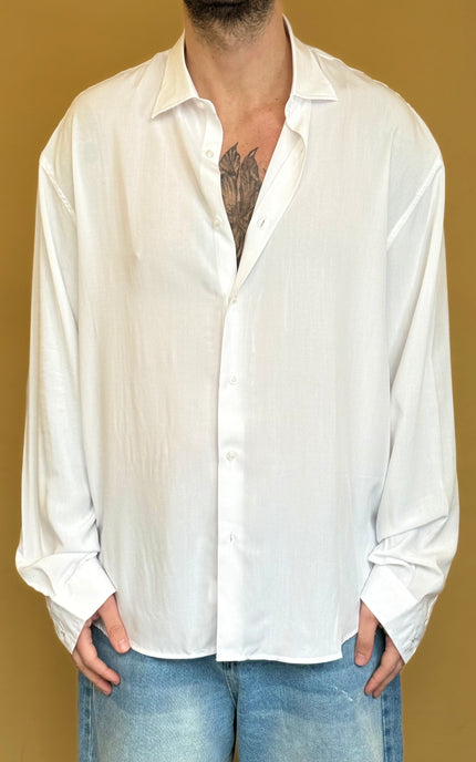 CAMICIA OVERSIZE IN VISCOSA
