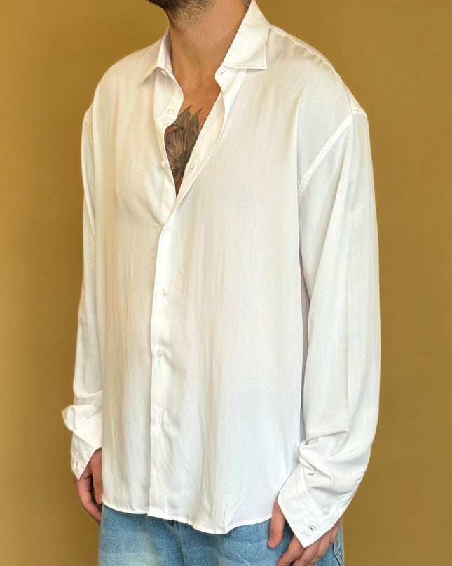 CAMICIA OVERSIZE IN VISCOSA