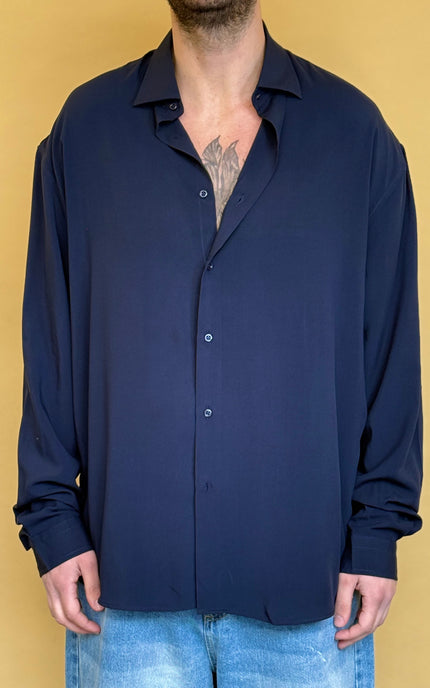 CAMICIA OVERSIZE IN VISCOSA