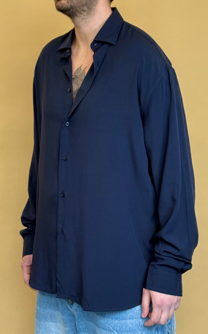 CAMICIA OVERSIZE IN VISCOSA