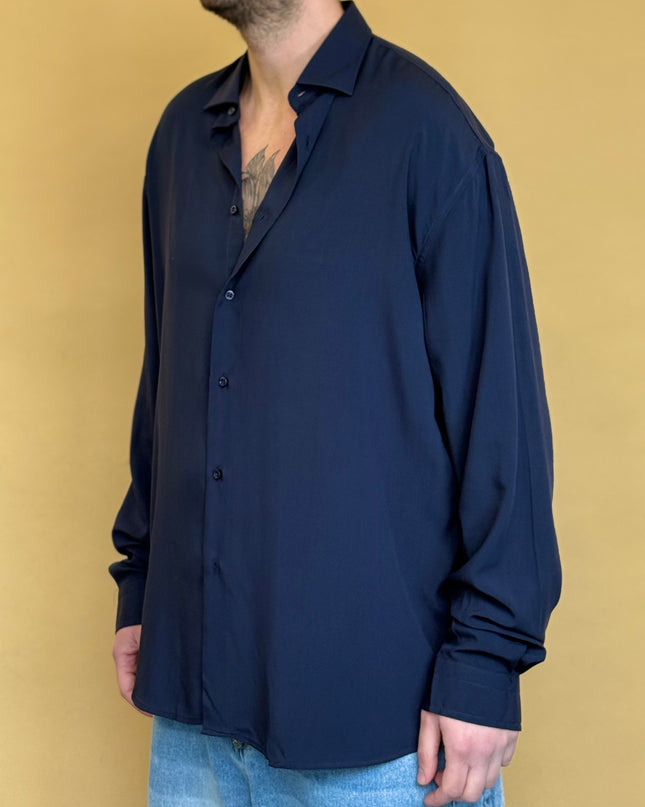 CAMICIA OVERSIZE IN VISCOSA