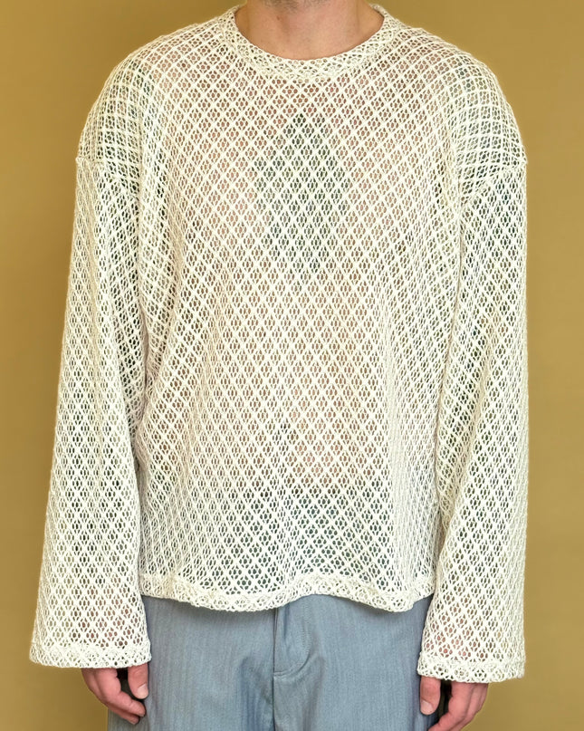 LONGSLEEVE TRAFORATA AVORIO