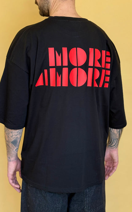 'MORE AMORE' BLACK TEE
