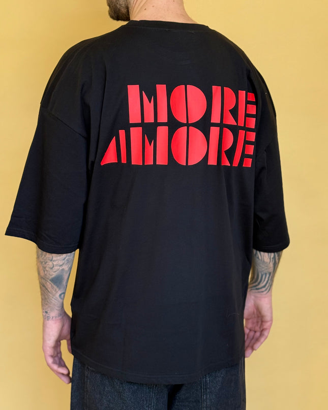 'MORE AMORE' BLACK TEE