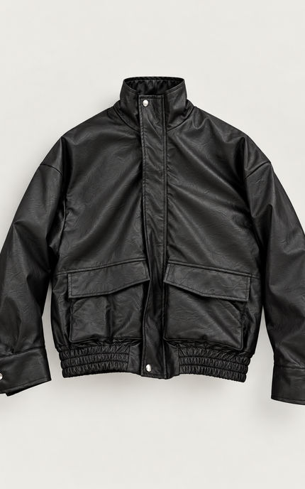 Black Eco Leather Jacket