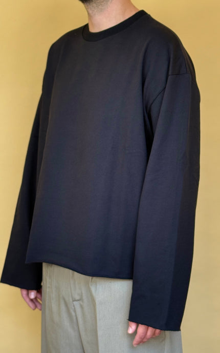LONGSLEEVE RICAMO RETRO NERA