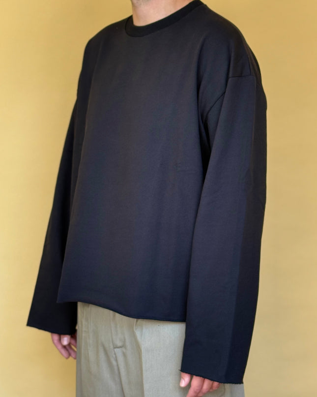 LONGSLEEVE RICAMO RETRO NERA