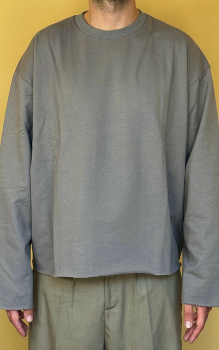 LONGSLEEVE RICAMO RETRO GRIGIA