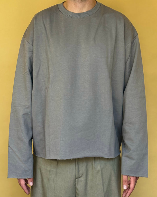 LONGSLEEVE RICAMO RETRO GRIGIA