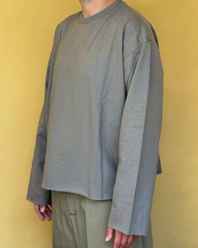 LONGSLEEVE RICAMO RETRO GRIGIA