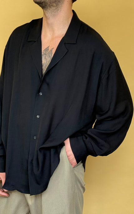 CAMICIA SCOLLATA NERA