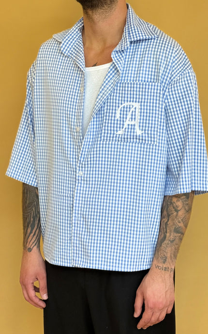 CAMICIA M/M CHECK LOGO