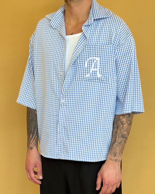 CAMICIA M/M CHECK LOGO